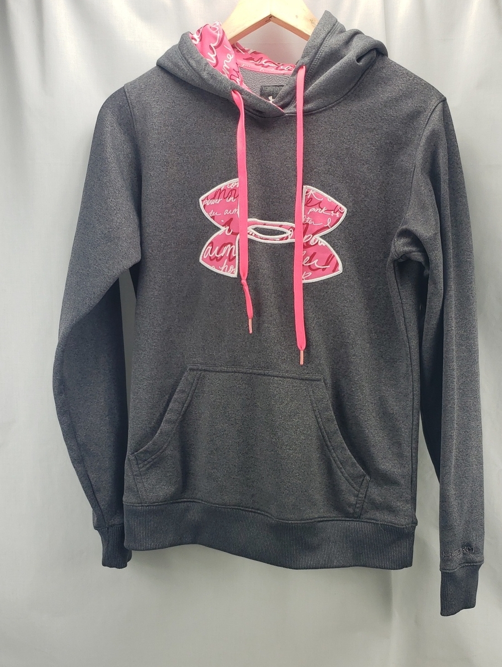 Under Armour Gray Pink Hoodie Women's Size Small